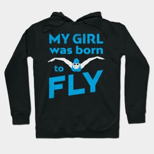 My Girl Was Born To ButterFly Swim Hoodie